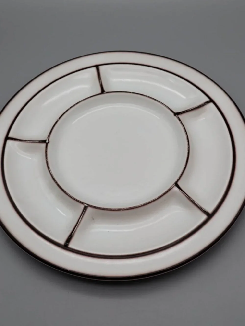 Thomas Scandic Shadow Ceramic Stoneware Fondue Plate Hertha Bengtson Rosenthal